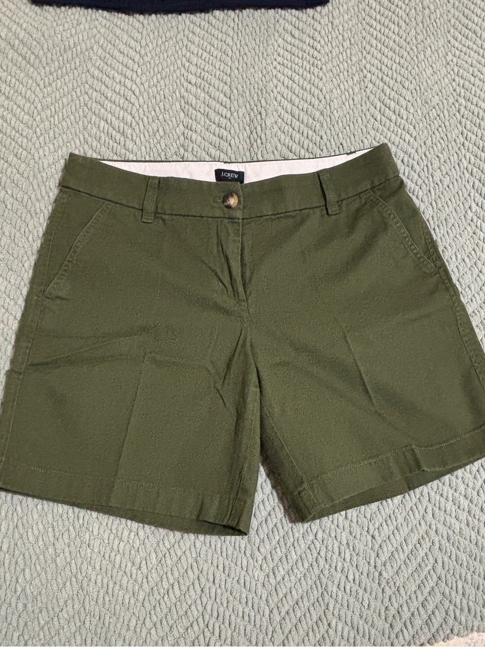 J. Crew Olive Chino Bermuda Shorts